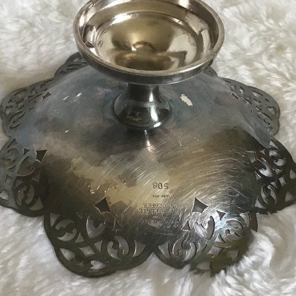 VTG Silver Plated Small Pedestal Dish, Footed Dish - Picture 2 of 9